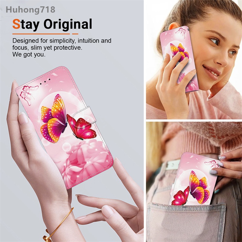 Dành Cho OPPO Reno 7 8 8T 9 10 Pro Plus 4G 5G Ốp Lưng Lật Ví Da Silicon Mềm Tpu Toàn Thân Chống Sốc Đựng Thẻ Đứng Nhiều Màu Sắc Siêu Mỏng
