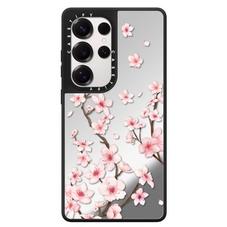 Dành Cho Samsung S26 S25 S24 S23 Ultra Plus Flora Gingham Sticker Ốp Lưng Cứng Chống Sốc Gương