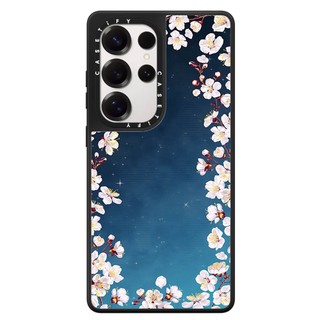 Dành Cho Samsung S26 S25 S24 S23 Ultra Plus Flora Gingham Sticker Ốp Lưng Cứng Chống Sốc Gương