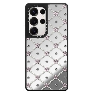 Dành Cho Samsung S26 S25 S24 S23 Ultra Plus Hoa Tình Yêu Họa Tiết Ngựa Lưng Cứng Chống Sốc Gương