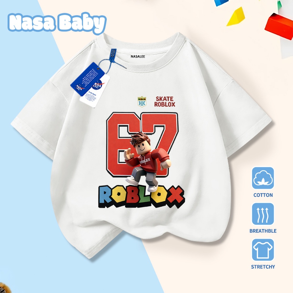 🔥Xu hướng hot 2026🔥 Áo thun trẻ em NASA, họa tiết bộ sáu bảy, 100% cotton, Unisex, giao hàng ngay