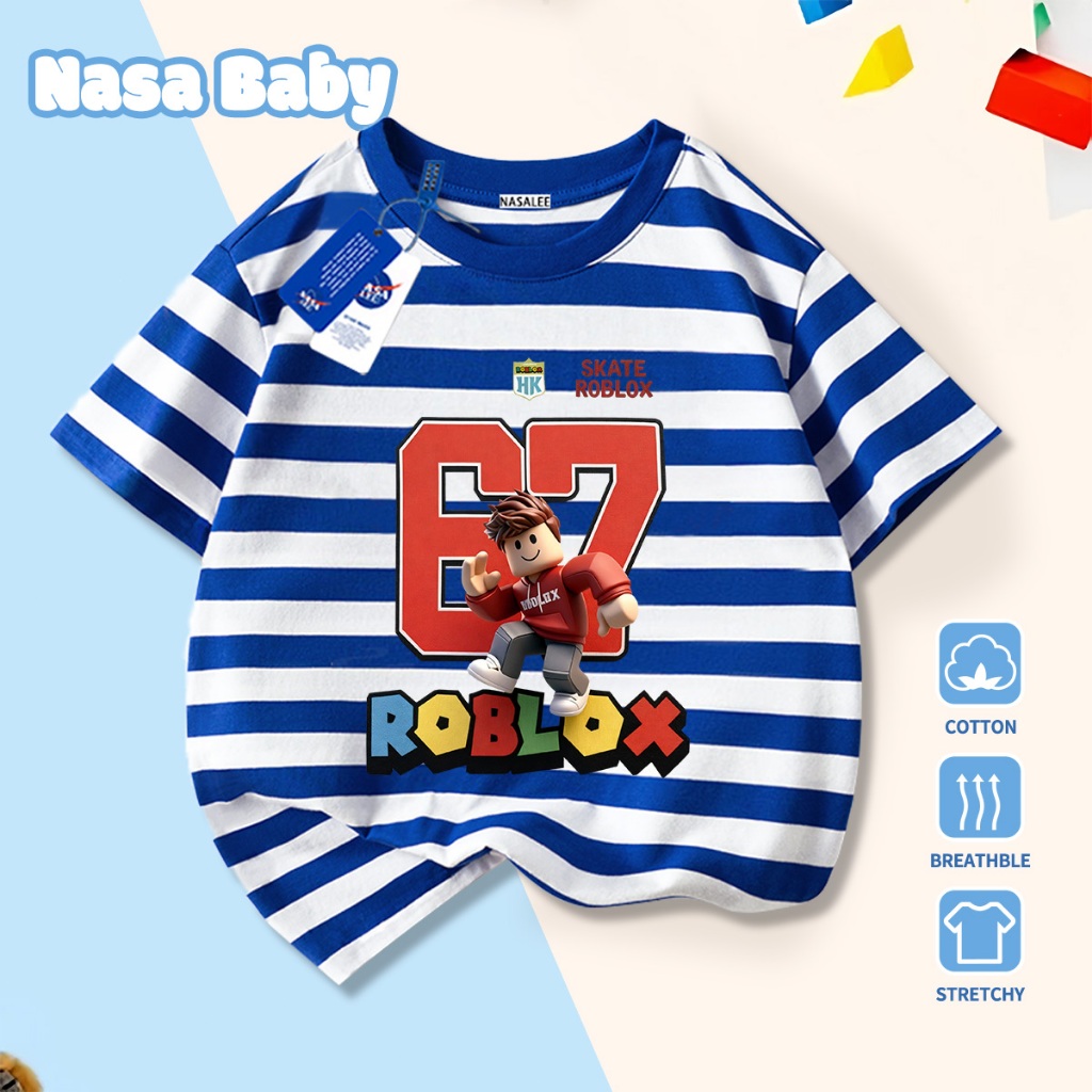 🔥Xu hướng hot 2026🔥 Áo thun trẻ em NASA, họa tiết bộ sáu bảy, 100% cotton, Unisex, giao hàng ngay