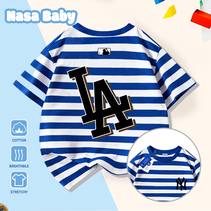 🔥Xu hướng hot 2026🔥 Áo thun trẻ em NASA, họa tiết thương hiệu thời trang, 100% cotton, Unisex, giao hàng ngay