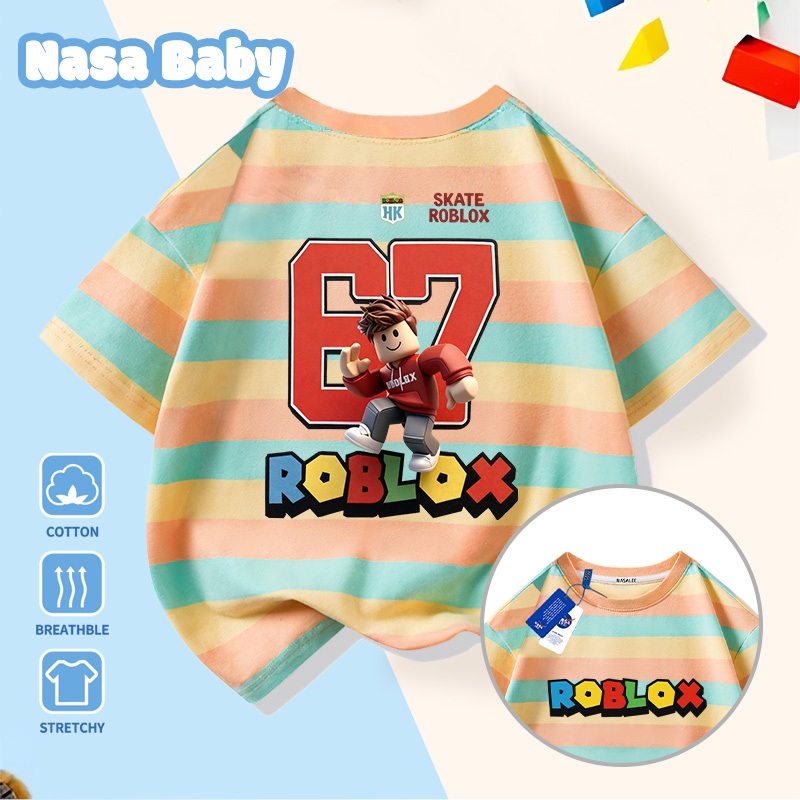 🔥Xu hướng hot 2026🔥 Áo thun trẻ em NASA, họa tiết bộ sáu bảy, 100% cotton, Unisex, giao hàng ngay