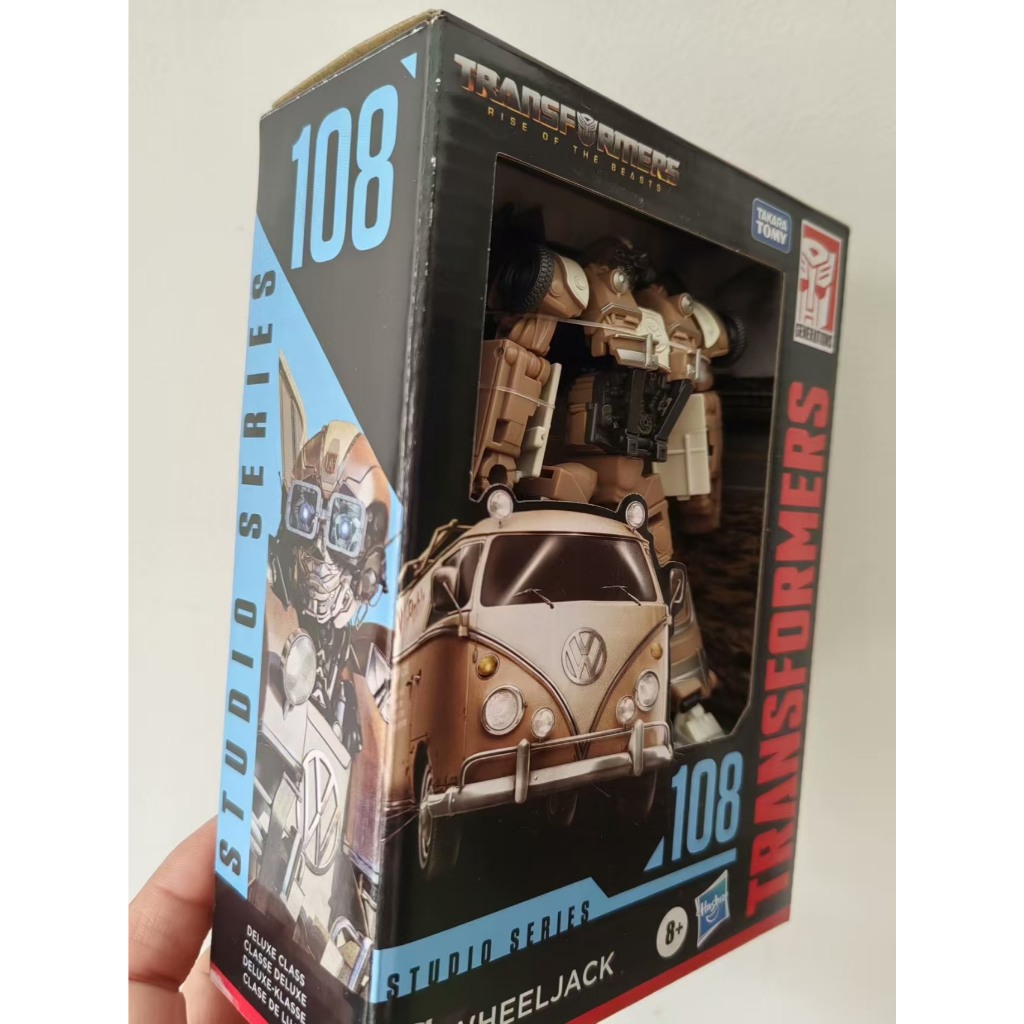 Transformers Toys Studio Series Deluxe Rise of The Beasts 108 Wheeljack, Nhân vật hành động chuyển đổi 4,5 inch, 8 + F7233