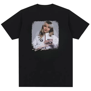 Áo thun cổ tròn Cotton nguyên chất thời trang nam Alysa Liu