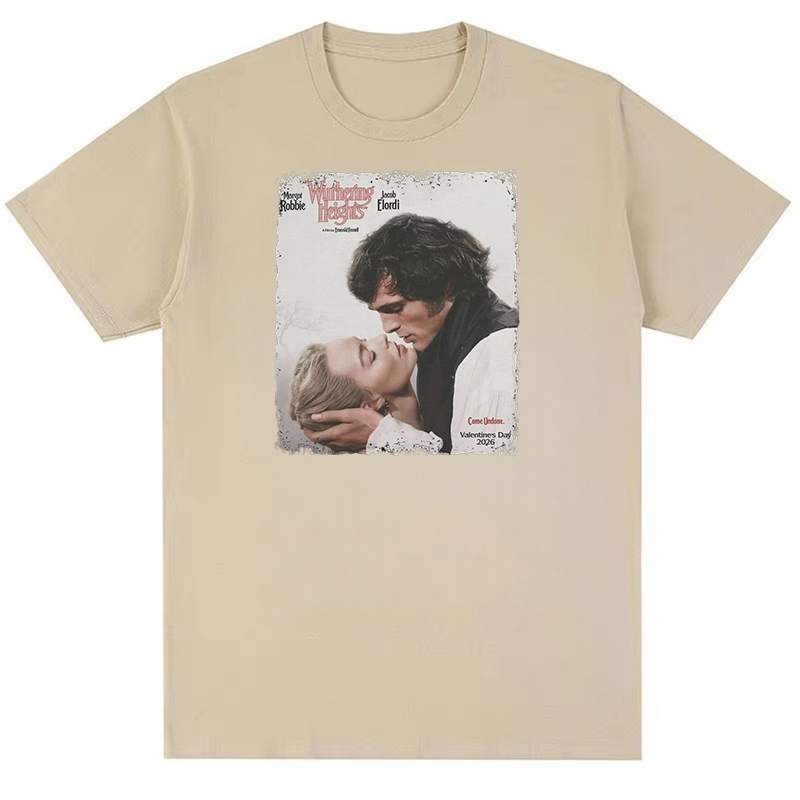 Áo thun cotton nguyên chất thiết kế Wuthering Heights, phù hợp cả nam và nữ