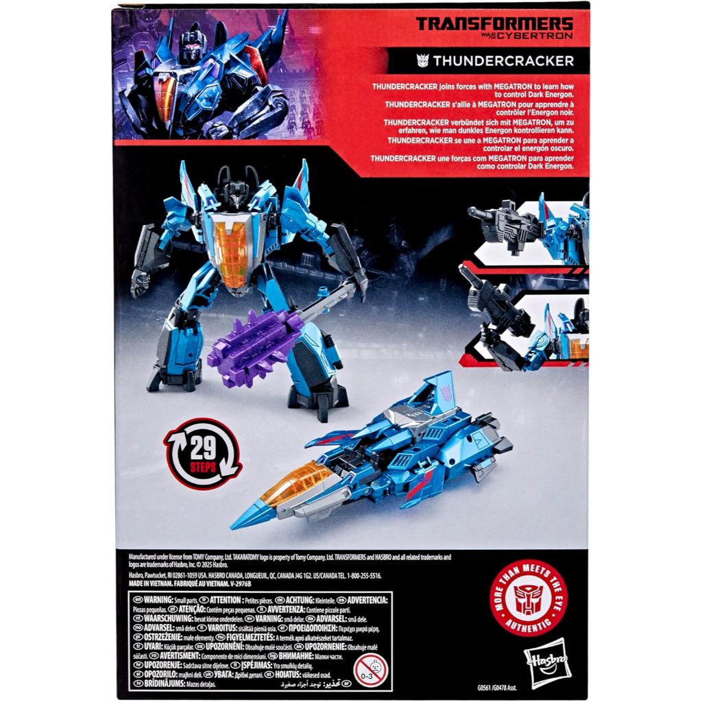 Transformers Studio Series War for Cybertron Thundercracker, Nhân vật hành động chuyển đổi 6,5 inch G0561