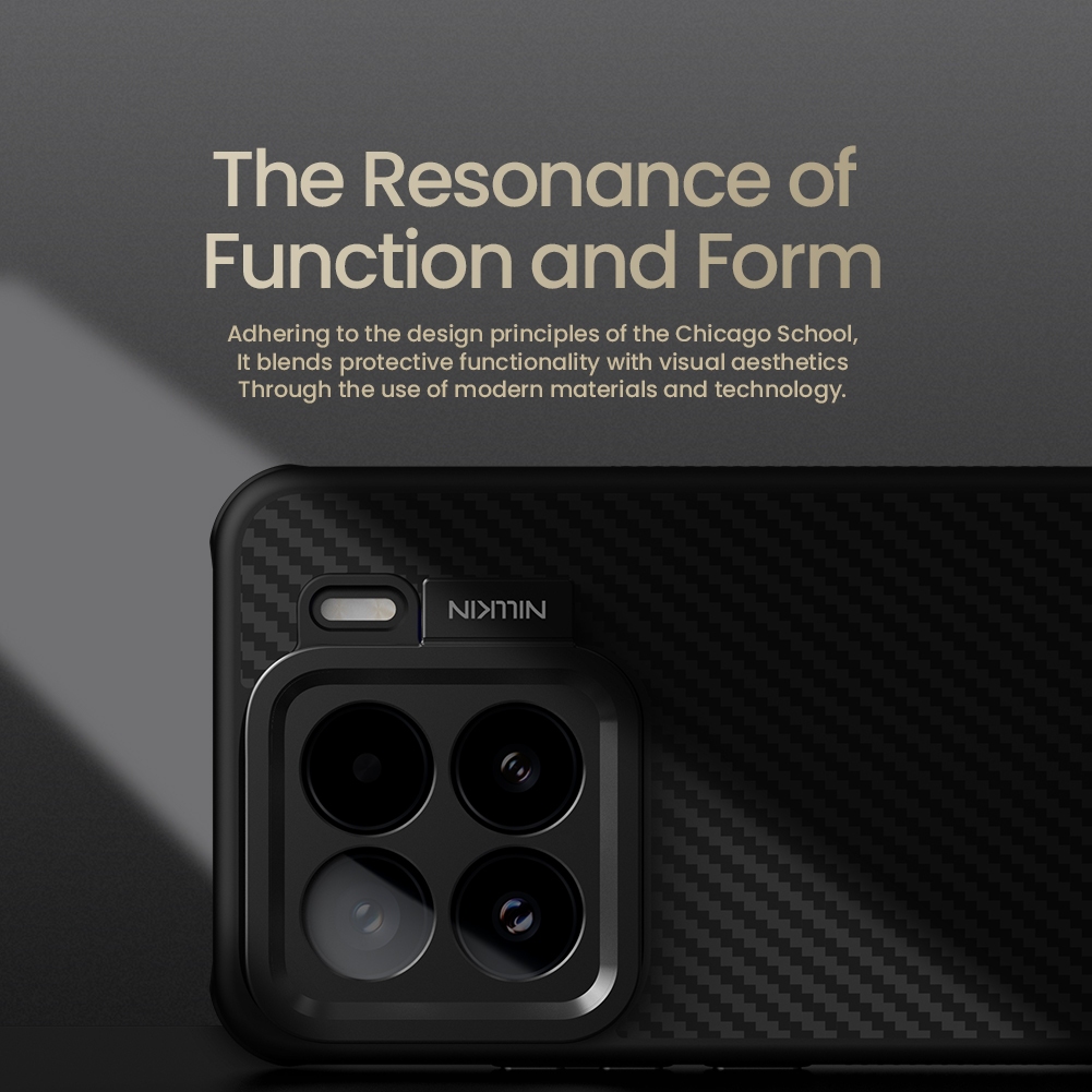 Nillkin Tương Thích Cho Xiaomi 15 Pro / Xiaomi 15 CarboProp Sợi Aramid Từ Tính Chống Sốc Bảo Vệ Ống Kính Máy Ảnh Chân Đế Ốp Lưng Cứng Vỏ Điện Thoại