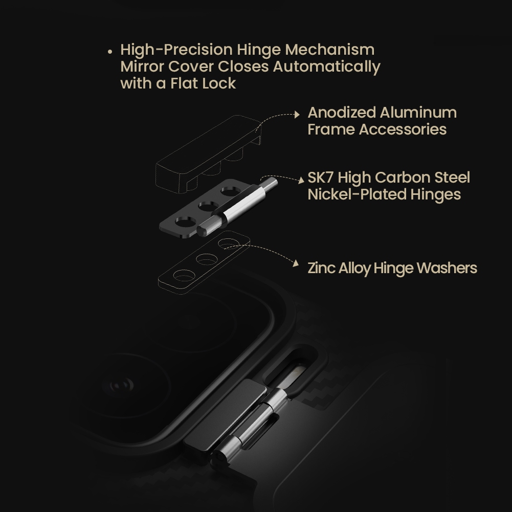 Nillkin Tương Thích Cho Xiaomi 15 Pro / Xiaomi 15 CarboProp Sợi Aramid Từ Tính Chống Sốc Bảo Vệ Ống Kính Máy Ảnh Chân Đế Ốp Lưng Cứng Vỏ Điện Thoại