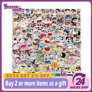 103 Chiếc Ngộ nghĩnh Crayon Shin-chan Anime Miếng Dán Laptop Đàn Guitar Miếng Dán Kid DIY Graffiti Decal