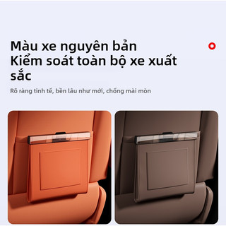 SEAMETAL Leather Xe Thùng Rác Có Thể Từ Ghế Treo Lại Ẩn Túi Bảo Quản Tự Động Sáng Tạo Xe Tổ Chức Nội Thất