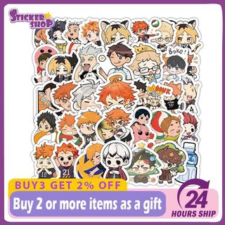103 chiếc Haikyuu!! Hoạt Hình Dán DIY Điện Thoại Hành Lý Laptop Chống Thấm Nước Anime Dễ Thương Miếng Dán