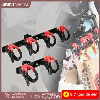 SEAMETAL Xe Máy E-Bike Móc Đôi Túi Hành Lý Móc Treo Đa Năng Mặt Trước Treo Sửa Đổi Móc Tổ Chức Động Cơ Phụ Kiện