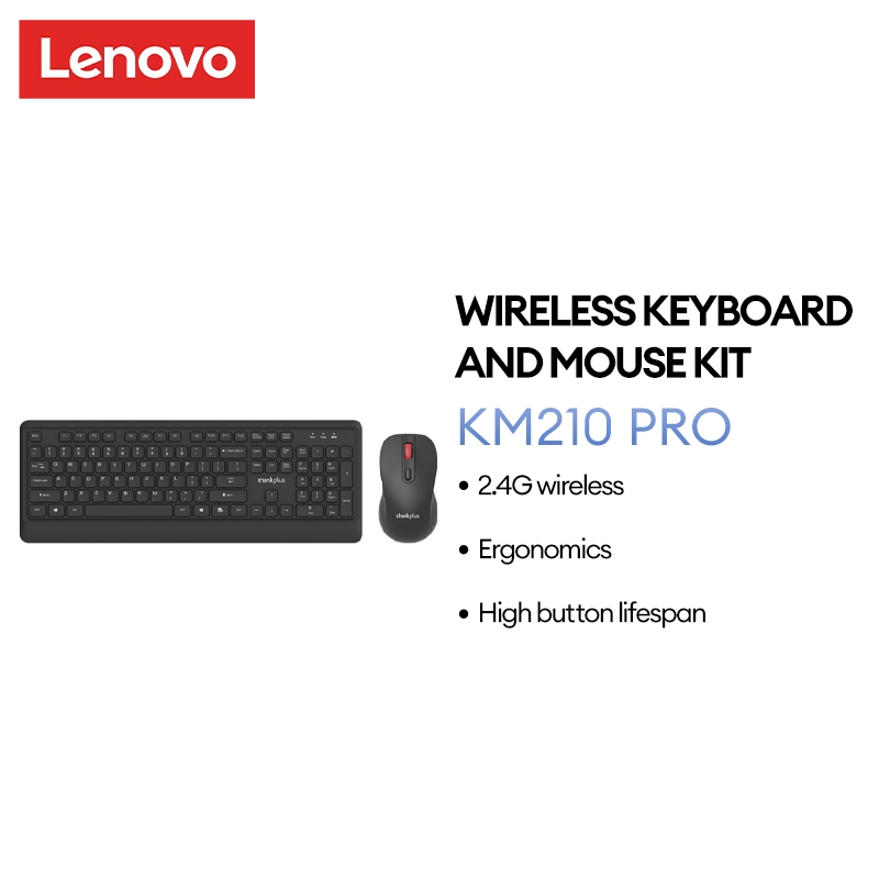 Bộ bàn phím và chuột không dây Lenovo KM210 Pro
