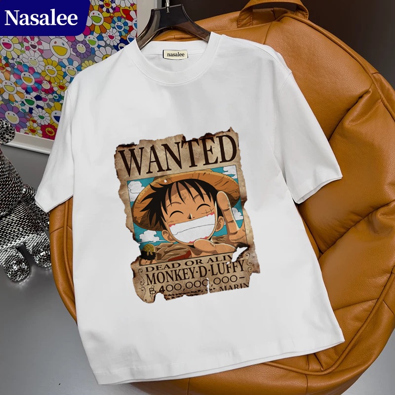 Áo thun One Piece Luffy Zoro, áo thun tay ngắn rộng rãi mùa hè unisex, thời trang và phụ kiện anime.