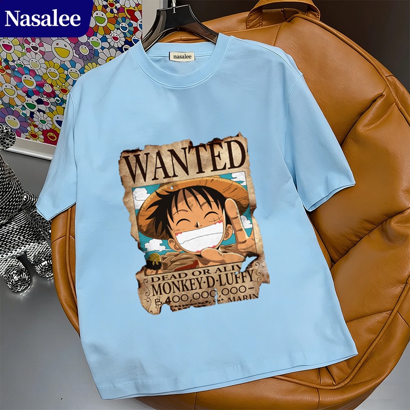 Áo thun One Piece Luffy Zoro, áo thun tay ngắn rộng rãi mùa hè unisex, thời trang và phụ kiện anime.