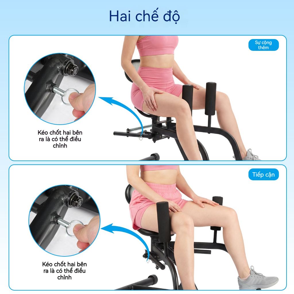 Leikefitness máy tập đùi, mông, eo đa năng tại nhà, máy tập cơ hông, máy cơ vùng chậu cho nữ.