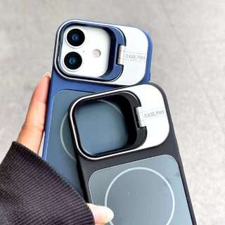 Dành Cho iPhone 15 Pro Max 11 12 Pro Max 14 Pro 15 Plus 11 Pro Max 12 13 Pro Max Vỏ Điện Thoại AG Giá Đỡ Ống Kính Hút Từ TPU Đơn Giản Chống Rơi Và Chống Sốc Vỏ Bảo Vệ Điện Thoại