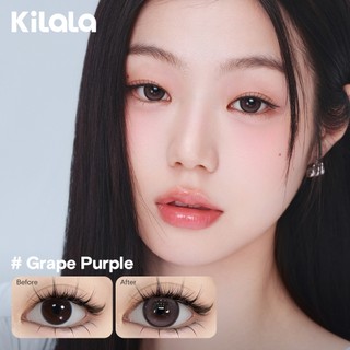 Kính áp tròng Kilala lens 1 ngày màu xám  DIA 14.5mmChestnut Milk Brown/OatMilk Grey lens cận có độ ( 0-7 ) [ 2 chiếc ]