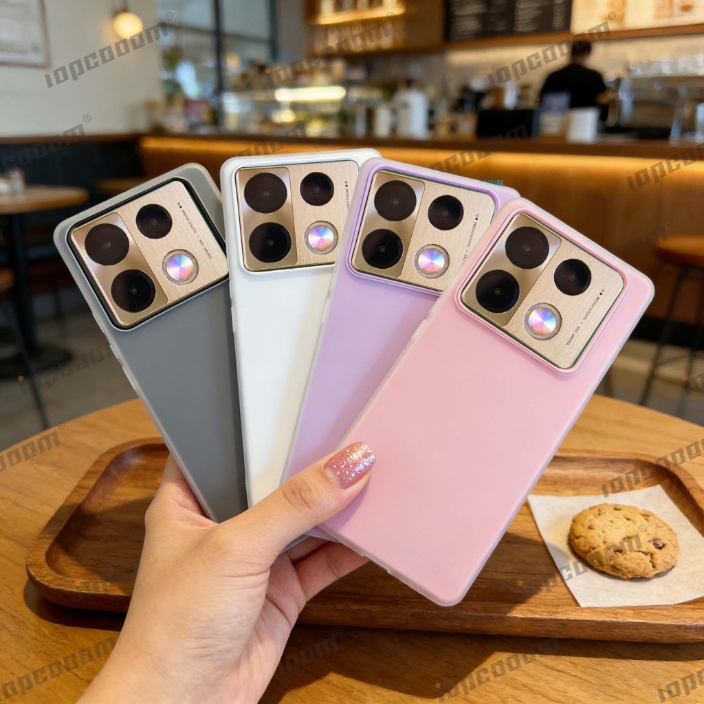 Ốp điện thoại silicon chống sốc màu kẹo Infinix Note 30 40 40S 50 Pro Plus 50S 50X 4G 5G — thiết kế hai lớp hợp thời trang có nhiều màu