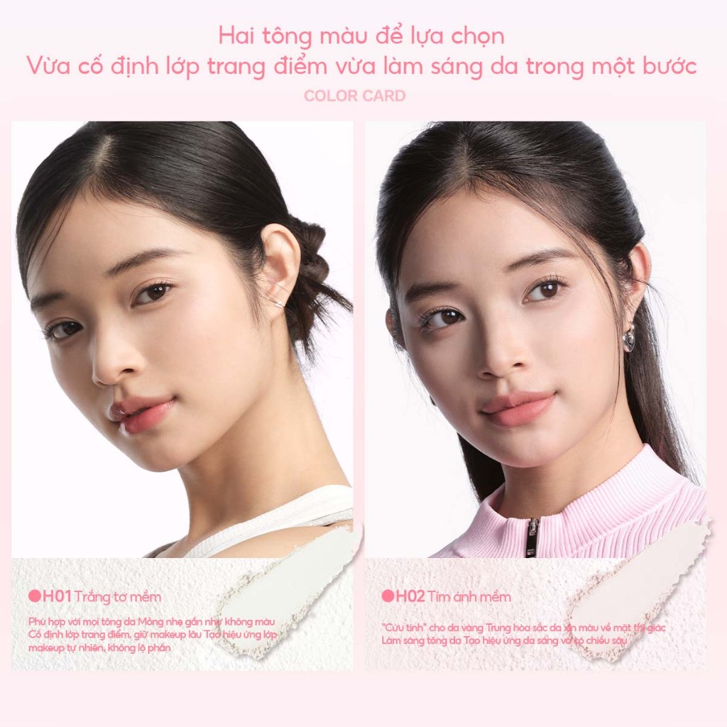 Phấn Phủ Mooekiss 9g, Kiềm Dầu, Khóa Nền, Làm Mịn Lỗ Chân Lông, Mỏng Nhẹ, Lâu Trôi