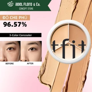 tfit Kem Che Khuyết Điểm 3 Màu | Che phủ hoàn hảo, Nâng tone, Che quầng thâm, Lâu trôi