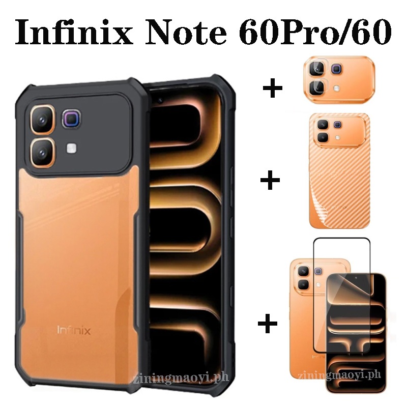 Ốp điện thoại di động chống rơi 4in1 Infinix Note 60 Ultra cho Infinix Note60 Pro Note 60 50 50pro Bảo hiểm toàn diện Phim riêng tư + Phim ống kính + Phim mặt sau + Vỏ điện thoại
