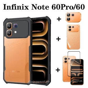 Ốp điện thoại di động chống rơi 4in1 Infinix Note 60 Pro cho Infinix Note60 Ultra Note 60 50 50pro Kính cường lực phủ sóng toàn diện + Phim ống kính + Phim mặt sau