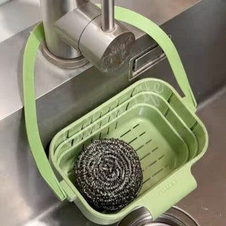 Treo Giỏ Thoát Nước Có Thể Thu Vào Bồn Rửa Nhà Bếp Lọc Để Giặt Rau Củ Quả & Gạo Có Thể Điều Chỉnh Giá Để Đồ