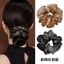 Cà vạt tóc hai lớp phong cách Hàn Quốc, chất liệu organza và zircon, ngọt ngào cho nàng
