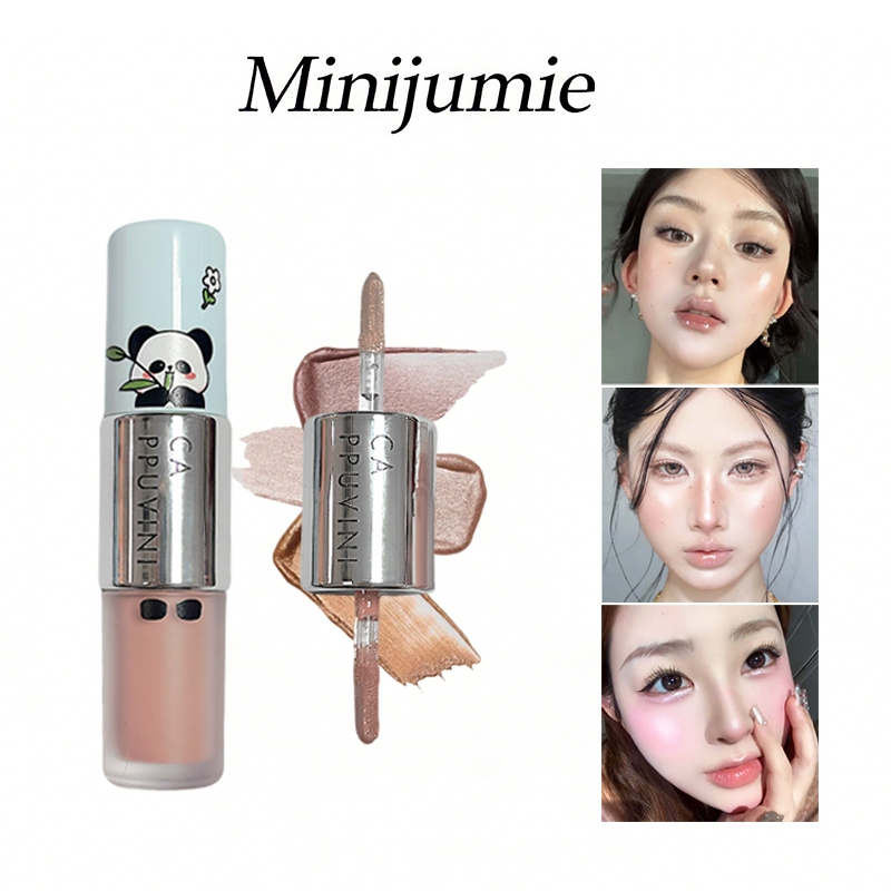 Kem Bắt Sáng&Tạo Khối 2 Đầu Liquid Highlighter&Contour Duo Lâu Trôi Dễ Tán Không vón cục Khối