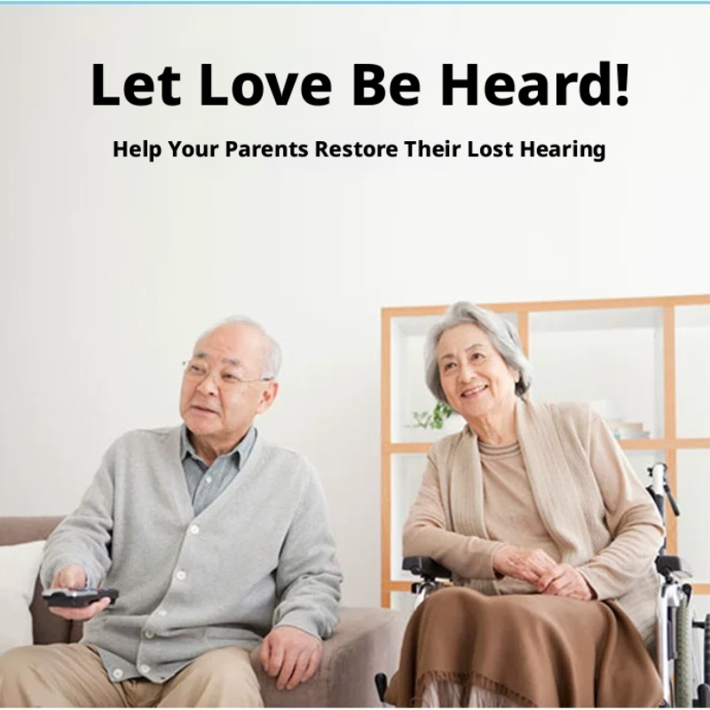 Máy trợ thính nâng cao tiếng ồn phía sau tai dành cho người cao tuổi (Thích hợp cho người khiếm thính nhẹ đến nặng)