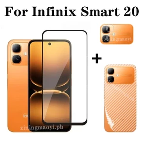 Phim kính cường lực 3in1 Infinix Smart 20 cho Smart10 9HD 10 Plus Note 60 60Pro 60 Ultra Phim ống kính máy ảnh và bảo vệ màn hình và phim mặt sau
