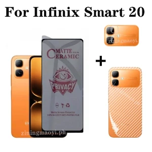 Phim chống bảo mật 3in1 Infinix Smart 20 cho Smart10 9HD 10 Plus Note 60 60Pro 60 Ultra Ống kính máy ảnh và bảo vệ màn hình và phim mặt sau