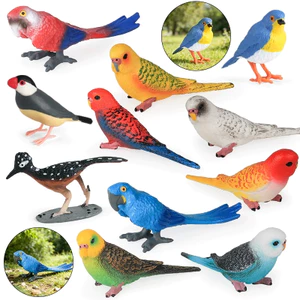 Chắc Chắn Trẻ Em Mô Phỏng Động Vật Mô Hình Động Vật Đồ Chơi Cockatiel Phối Hợp Quà Tặng Bàn Cát Trang Trí