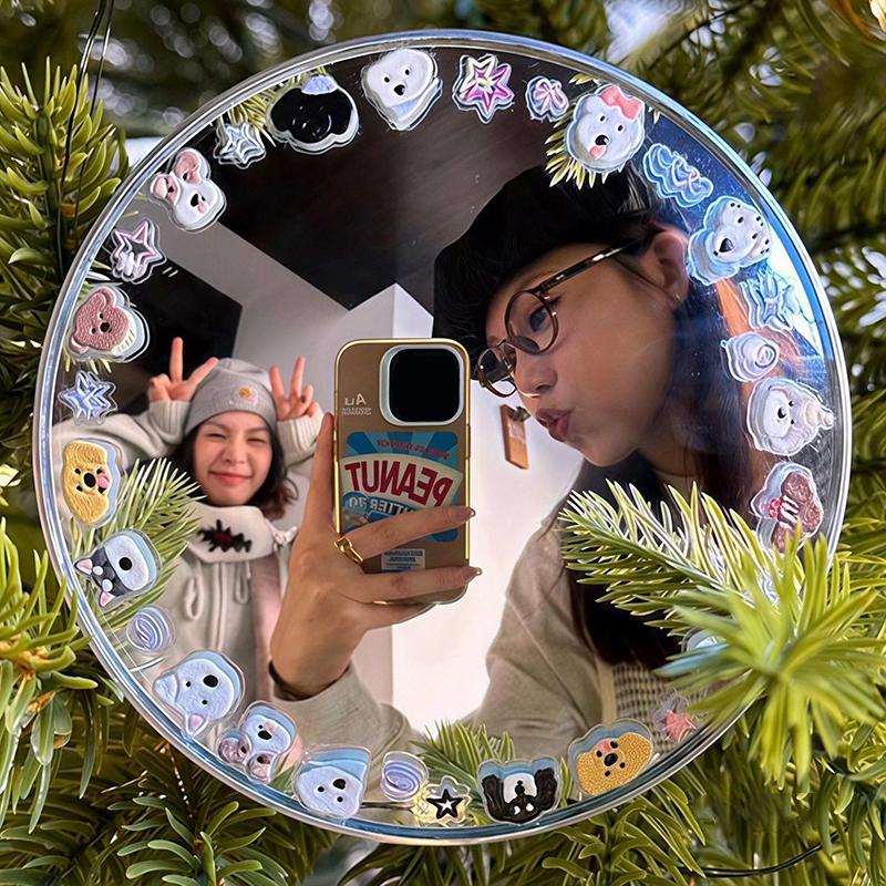 🚚【giao Hàng 24h】Gương selfie phản quang lồi Mini, Gương du lịch di động nhẹ, Vlog hoàn hảo & Công cụ selfie chụp ảnh ngoài trời