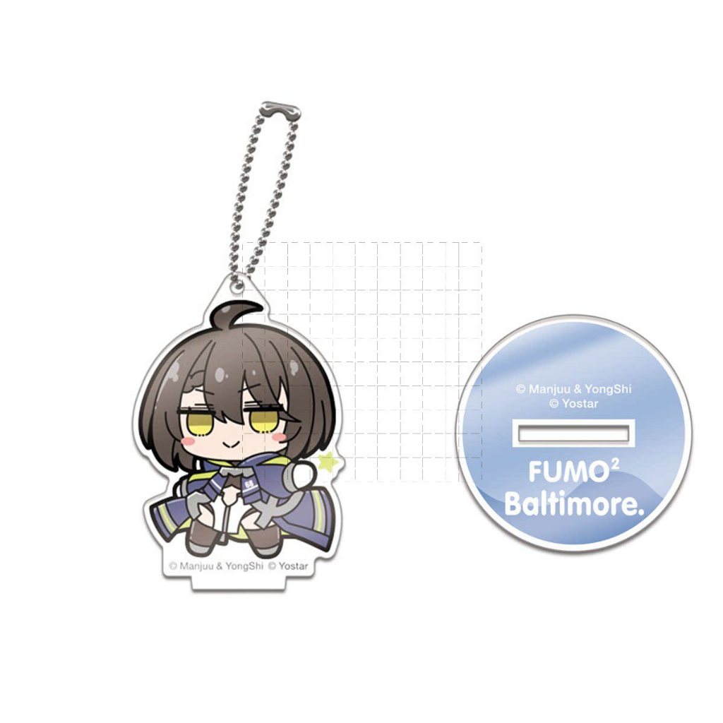 Azur Lane Chibi Yorktown Neo Nagato Shinano Quạt Acrylic Đứng Hình Trò Chơi Anime Merch