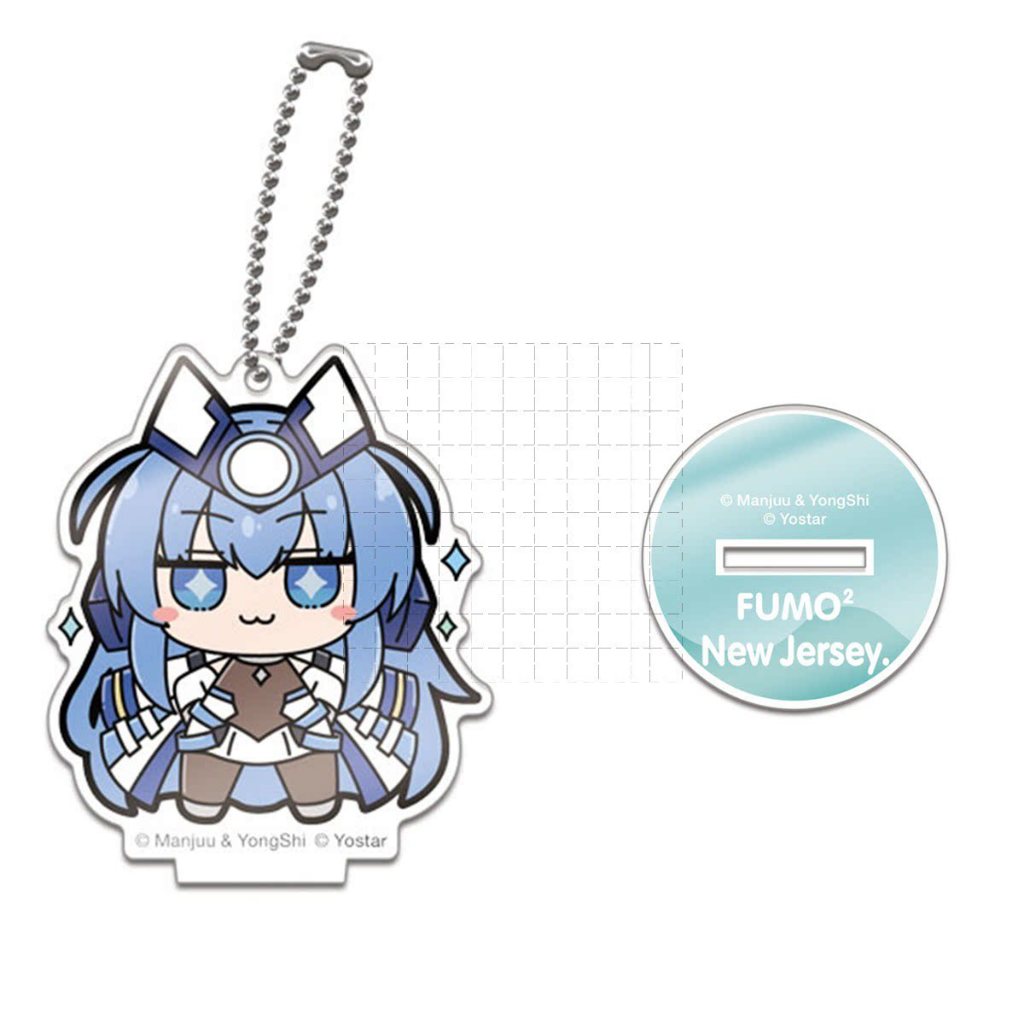 Azur Lane Chibi Yorktown Neo Nagato Shinano Quạt Acrylic Đứng Hình Trò Chơi Anime Merch