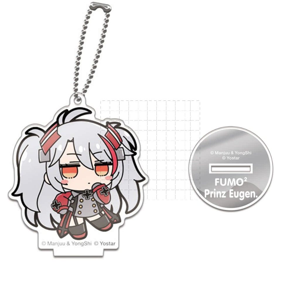 Azur Lane Chibi Yorktown Neo Nagato Shinano Quạt Acrylic Đứng Hình Trò Chơi Anime Merch