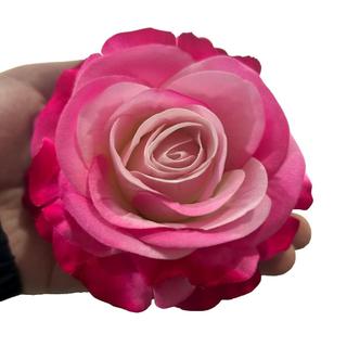 Cây trồng trong chậu hoa hồng nhân tạo 12cm Đầu hoa lớn Hoa hồng lụa giả Thực tế trong nhà Trang trí văn phòng tại nhà Thẩm mỹ Phong cách Bắc Âu Quà tặng Trang trí phòng