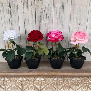 Cây trồng trong chậu hoa hồng nhân tạo 12cm Đầu hoa lớn Hoa hồng lụa giả Thực tế trong nhà Trang trí văn phòng tại nhà Thẩm mỹ Phong cách Bắc Âu Quà tặng Trang trí phòng