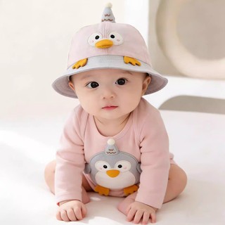 Mũ giải trí trẻ em cho bé trai và bé gái Mũ xô có họa tiết hoạt hình 3D Thích hợp cho bé 6-24 tháng tuổi
