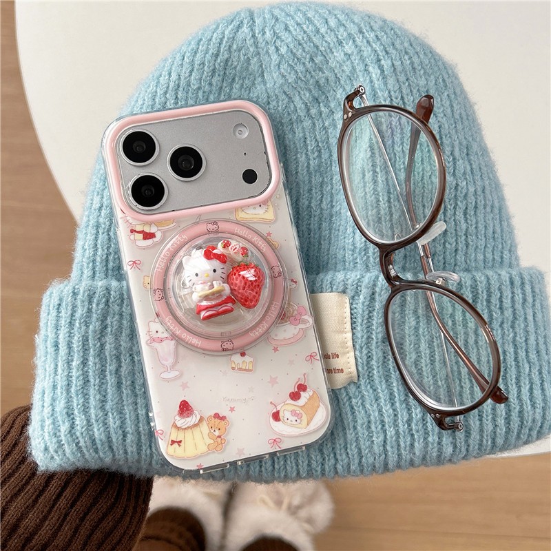 Ốp điện thoại iPhone 17 Pro max 16 Pro max Sweet tráng miệng họa tiết mèo TPU materia IMD