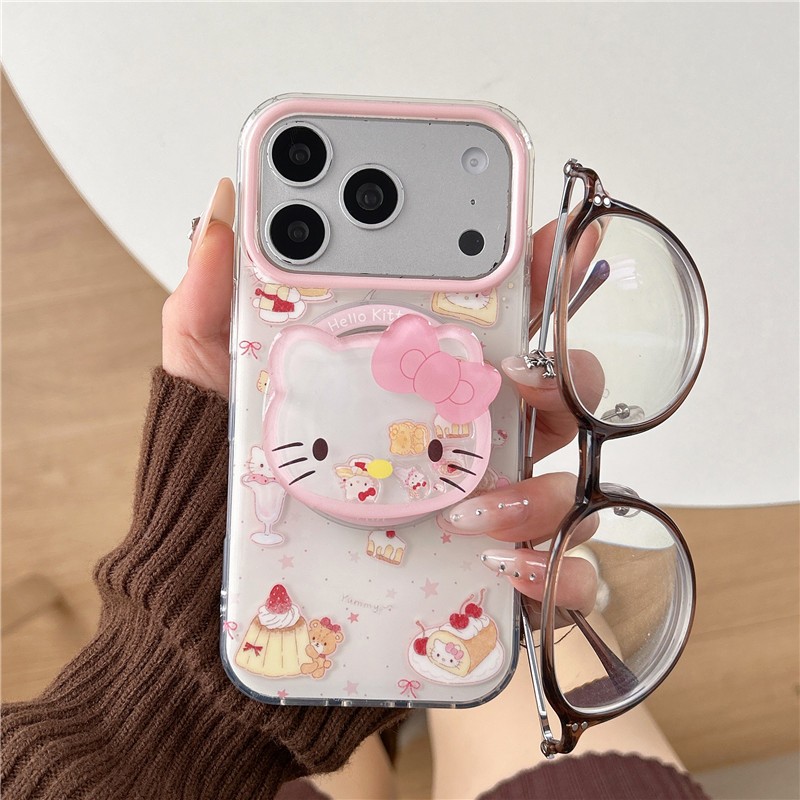 Ốp điện thoại iPhone 17 Pro max 16 Pro max Sweet tráng miệng họa tiết mèo TPU materia IMD
