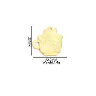 Mặt dây chuyền nhỏ giọt dầu hợp kim nhiều màu sắc retro và dễ thương cho DIY vòng cổ cá tính