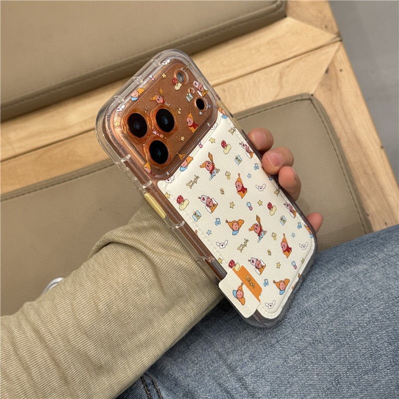 Ốp điện thoại PU materia cho iPhone 17 Pro max 16 Pro max Star Baby