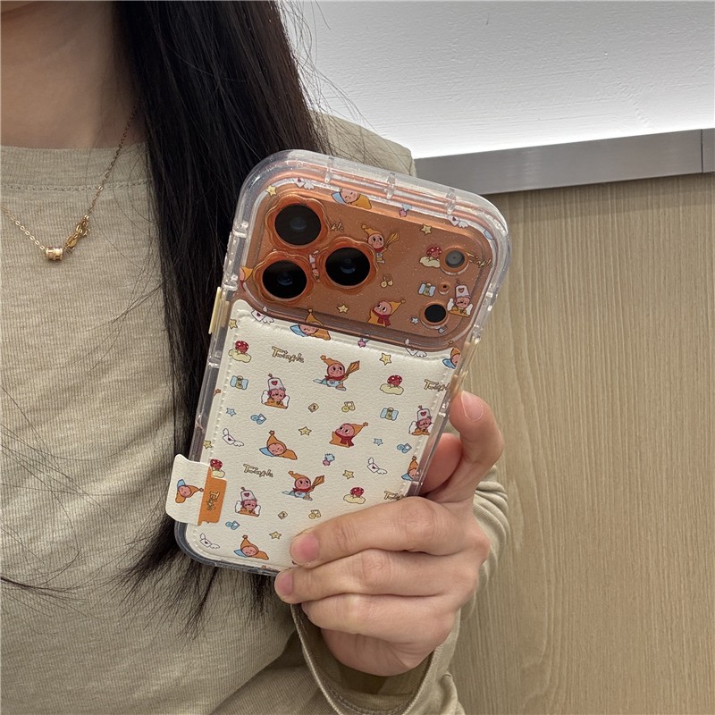 Ốp điện thoại PU materia cho iPhone 17 Pro max 16 Pro max Star Baby