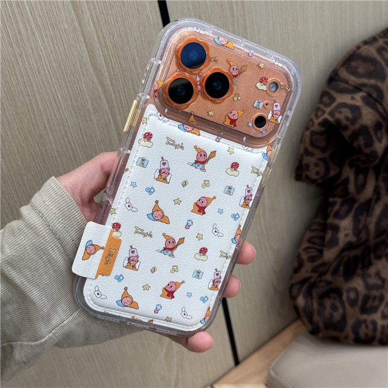 Ốp điện thoại PU materia cho iPhone 17 Pro max 16 Pro max Star Baby