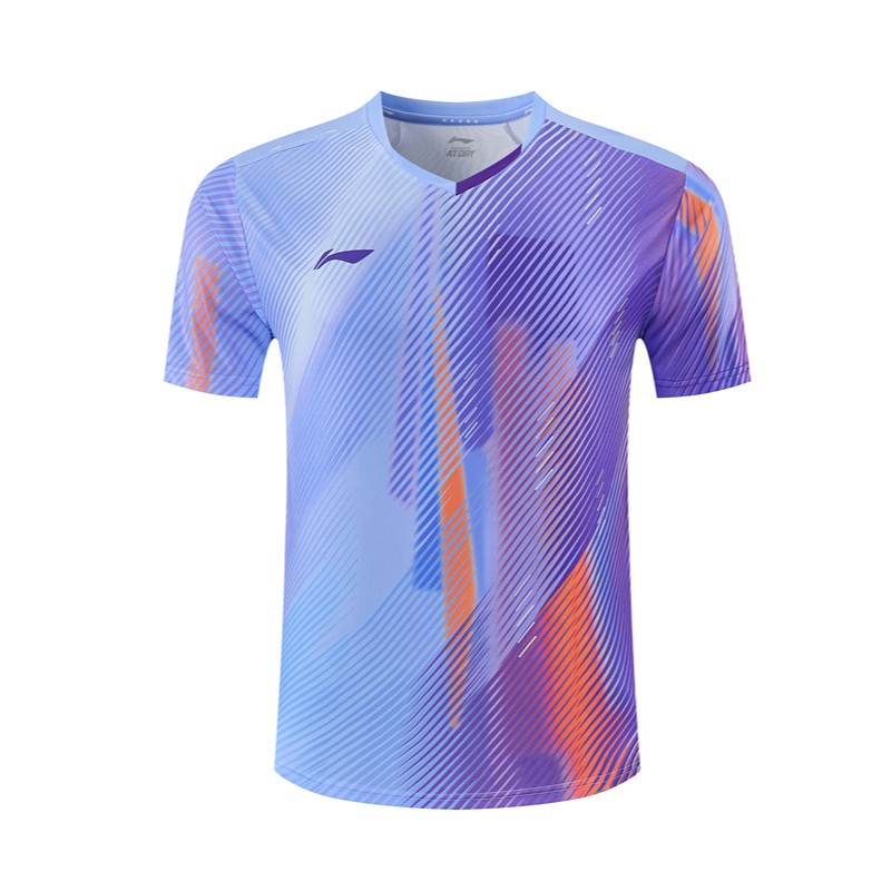 Áo sơ mi thể thao khô nhanh Li Ning, áo sơ mi ngắn tay tập luyện thi đấu nam và nữ